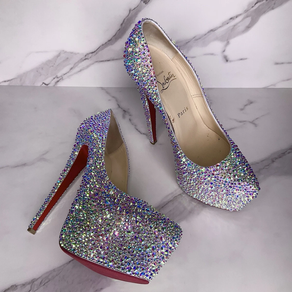 Christian Louboutin ハイヒール 多色グリッター Christian Louboutin Stiletto Multicolor Heels for Women | eBay