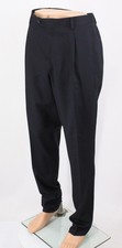 LARDINI MENS PLEATED TAILORED TROUSERS 54 / UK 44 BLUE  IB