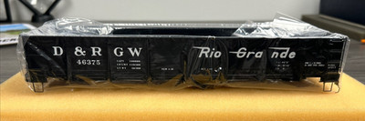 Division Point O Scale Brass General Service Gondola D&RGW #46375 NIB!