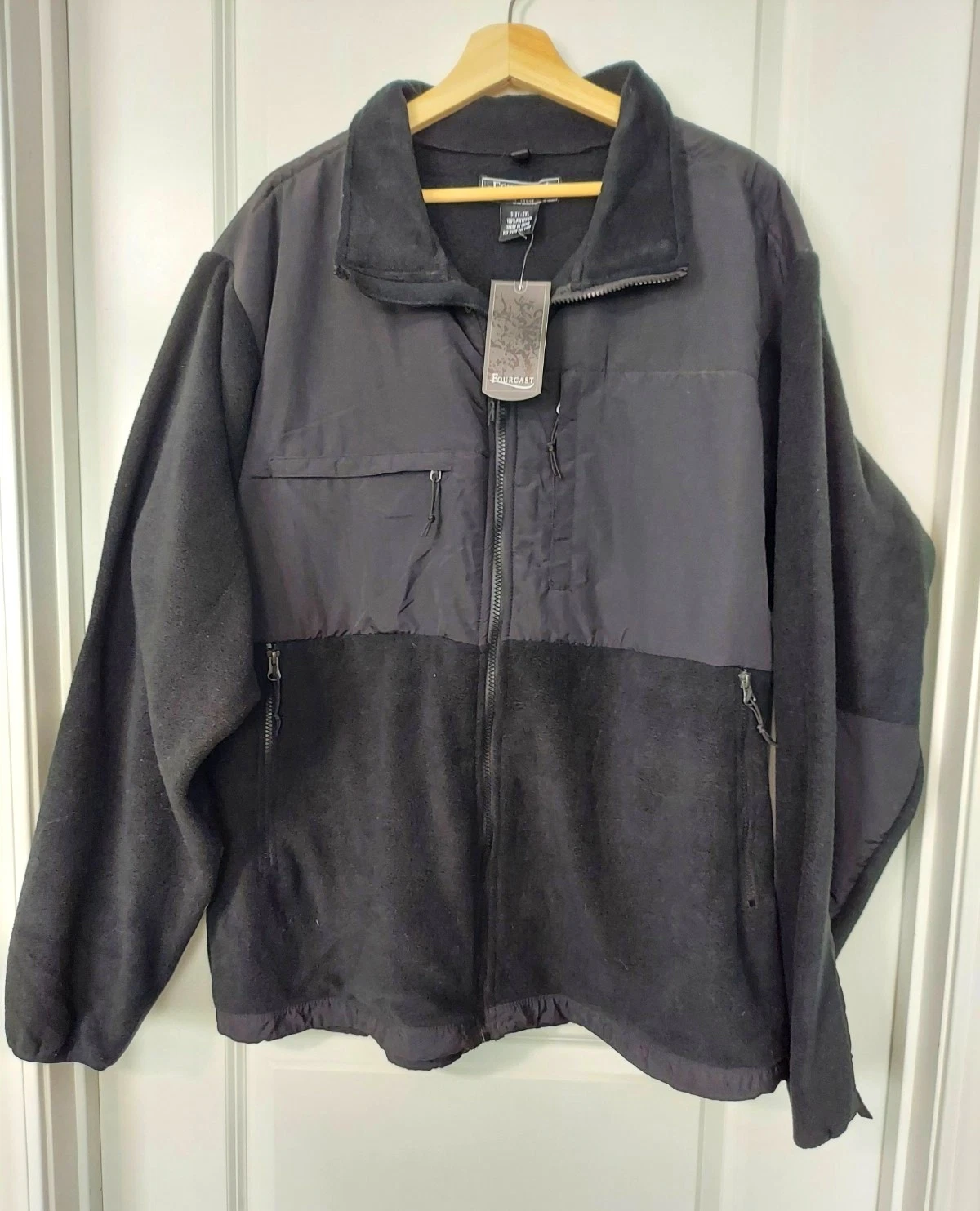 Fourcast Ultimate Choice Men's Black/Gray Full Zip Fleece Jacket Size 2XL - product detail image 1