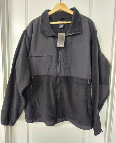 Fourcast Ultimate Choice Men's Black/Gray Full Zip Fleece Jacket Size 2XL video thumbnail