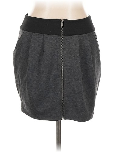 Forever 21 Women's Pink White Button Front A-Line Mini Skirt, Size