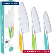 Tovla Jr. Kid Safe Knife Set for Real Cooking Toddler Knives Ages 4-12 Mon