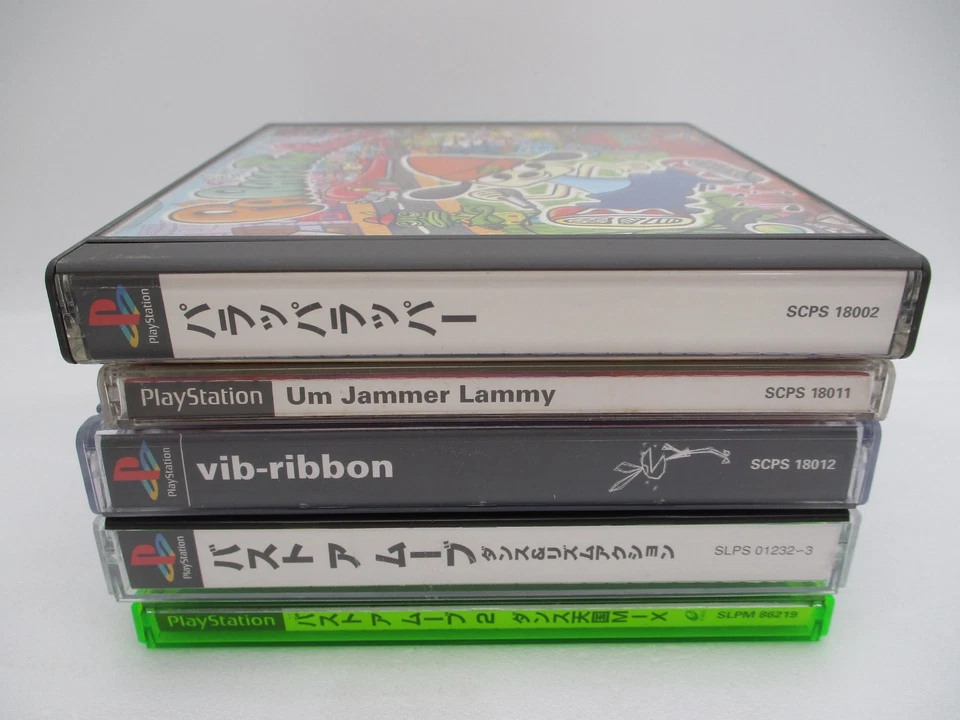 PS1 5Games Bust a Move 1 2 PARAPPA THE RAPPER Um Jammer Lammy vib-ribbon Japan - Image 3 of 4