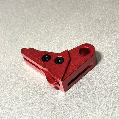 #ad #ad Gen 3 4 Aluminum Billet Flat Trigger Shoe Red Shoe Red Safety Glock SJ Precision $39.99