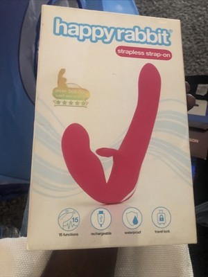 happy rabbit rechargeable vibrating strapless strap-on LoveHoney Happy Rabbit Strapless Strap-On Vibrator – WW INC