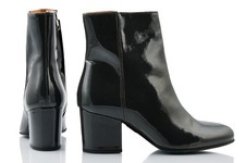 Stivali neri da donna Yaya in pelle di velluto 38