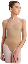 Women and Girls Seamless Nude Leotard Camisole Dance 10-14 Years Child-nude