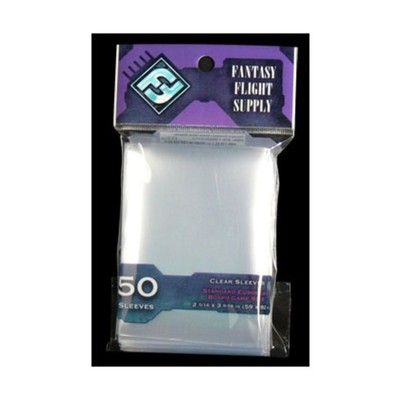FFG Card Sleeves - Standard European Board Game Size, Clear (50) New