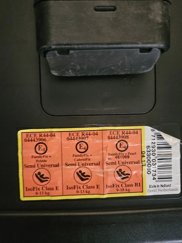 FamilyFix Isofix Cabriofix Auto Basis Station für Maxi Cosi Pebble Base Baby - Bild 3 von 3