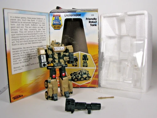 Super GoBots Defendor Friendly Robot Tank Vintage 1984 Action Figure Tonka w/Box