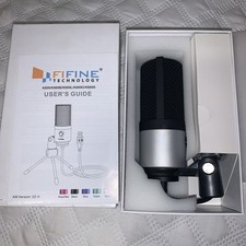 FIFINE USB Microphone Desktop MIC W/Gain Control For PC Windows/MAC K669,K6695