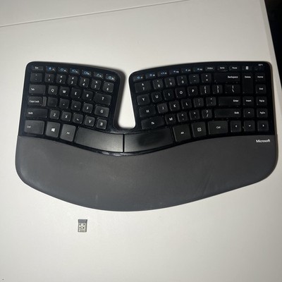 Microsoft Sculpt Ergonomic Desktop Keyboard  w/ USB Dongle WORKS!