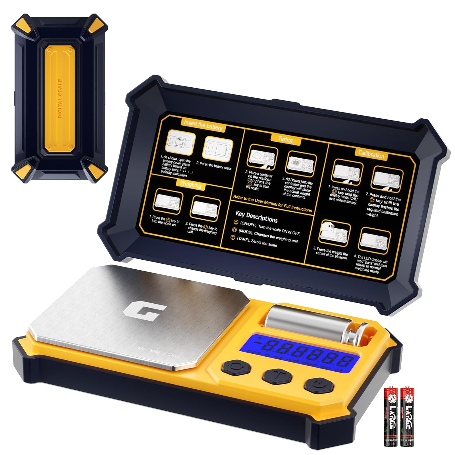 Digital Pocket Gram Scales 300G X 0.01G Accuracy Small Portable Precision Scale