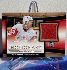 2005-06 Upper Deck TRILOGY Hockey KRIS DRAPER #HS-KD HONORARY SWATCHES JERSEY