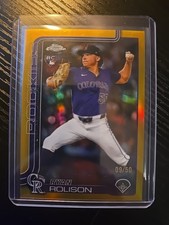 2025 Topps Chrome Update Ryan Rolison True Gold /50 Rockies