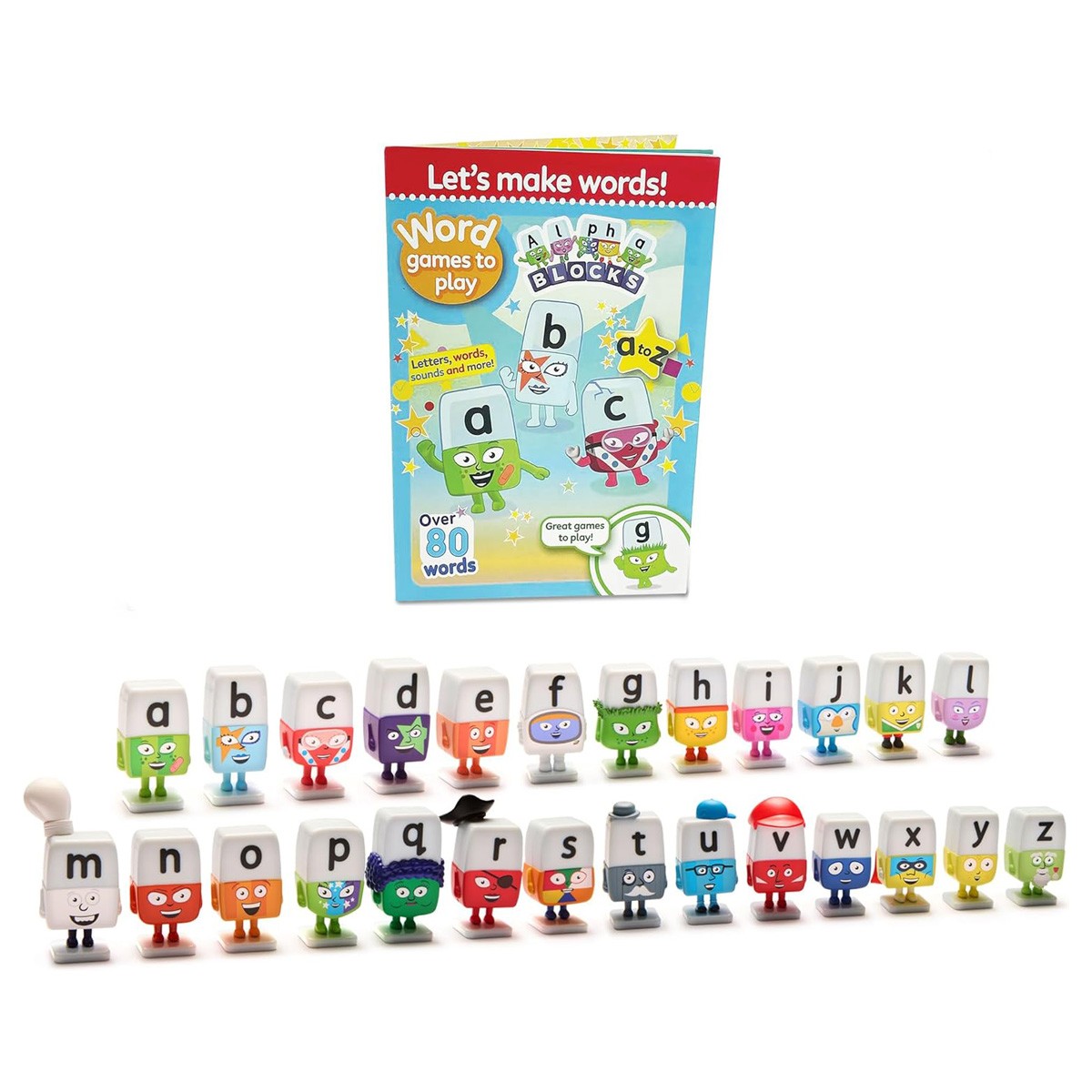 ALPHABLOCKS - Alphabet Character Playset Fun Way to Learn to Read