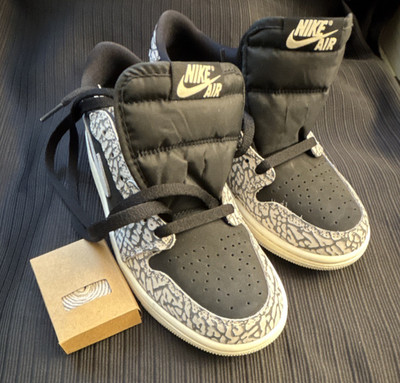 Nike Air Force 1 Mid Men's Sneaker Black Gray White Lace Up CZ0775-001