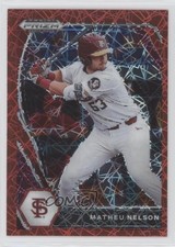 2021 Panini Prizm Draft Picks Red Velocity Prizm Matheu Nelson #PDP35 1b9b