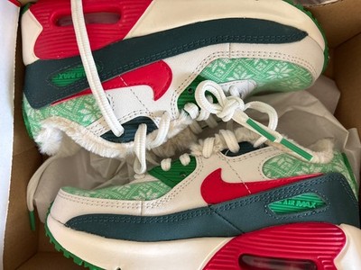 Size 12c -Nike Air Max 90 Christmas Sweater
