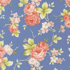 Rosie By Fig Tree Co. For Moda - Blueberry Large Floral 35420-18