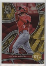 2022 Panini Chronicles Spectra Gold Prizm /10 Dylan Carlson #61 1m1f
