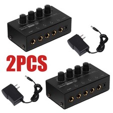2xHA400 Ultra-Compact Stereo Headphone Amplifier 4-Way Headphone Amplifier