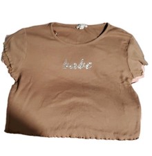 Derek Heart bebe Rhinestone Bling Top Size L ...