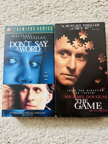 “The Game” And “Don’t Say A Word” - VHS ComboVery Good - FREE SHIPPING - Picture 1 of 2