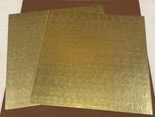 Creative Memories Lot of 2 LETTERS, LARGE GOLD CLASSY ABC/123 SCRAPBOOKING