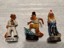 Lot of 3 Collectible Jim Beam Fox Figurines C...