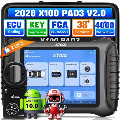 XTOOL X100 PAD3 2.0 KFZ Profi OBD2 Diagnosegerät Schlüsselprogrammier-Scanner DE