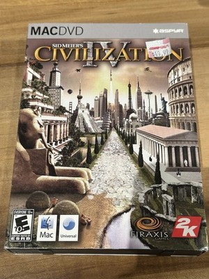 2005 Sid Meier s Civilization IV Mac DVD Rom Game (Complete with Manual & Chart)