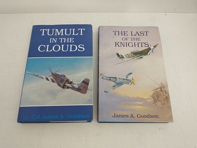 Lt. Colonel Goodson Signed Memoir Lot Tumult in the Clouds/Last of the Knights