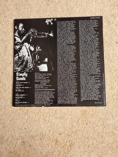 Harry Edison & Eddie Lockjaw Davis - Simply Sweets Vinyl LP Pablo Spain 1984 - Picture 2 of 3