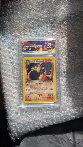 1st Edition Team Rocket Holo Dark Charizard 4/82 - Ace 8