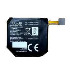 Replacement Battery for BL-S8 LG Watch Style LG-W270 Smartwatch 240mAh 1 PCS NEW