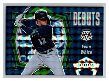 2021 Panini Mosaic - Debuts Evan White #PD19 Green Mosaic Prizm (RC)
