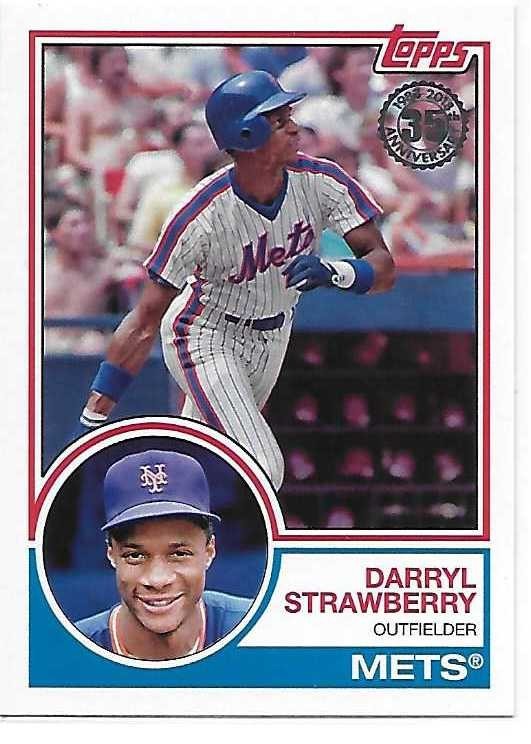 2018 Topps Series 1 Baseball '83 Topps Darryl Strawberry Mets