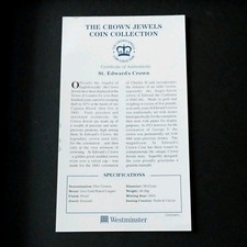 Turks & Caicos Islands 2004 5 Crowns Coin The Crown Jewels St Edward's Crown