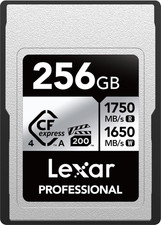 Lexar 256GB Professional Cfexpress Type a Silver 4.0 Memory Card, for Photograph