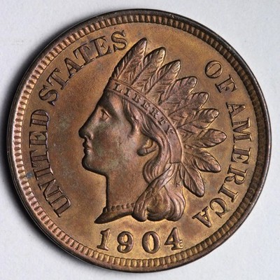 1904 Indian Head Cent Penny BU *UNCIRCULATED* MS E253 JUFR