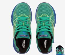 Saucony Ride Millennium SYF25BB1 Green Blue Size 4Y-7Y Womens Boys Kids New