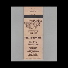 Matchbook Cover The Silo Restaurant Coventry, NY #2