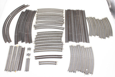 Vintage 51 piece N Scale Track lot For Train Layout