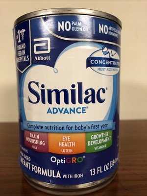 Abbott Similac Advance Concentrated Liquid Baby Formula 13 fl oz (Case of 12)