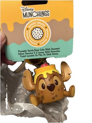 Disney Stitch Ananas umgedrehter Kuchen Munchlings Skizzenbuch Ornament NEU UND VERPACKT