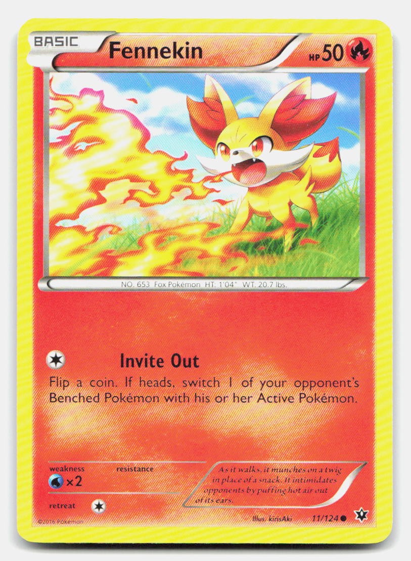 Fennekin 11/124 Common Fates Collide Pokemon LP