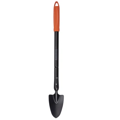 BLACK+DECKER Truelle de Jardin, Tête Pointue, Manche Télescopique 77-105 cm, Rés - Photo 1/3
