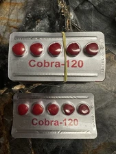 Cobra 120 Super  Strong  Male Erection Remedy  5 Count